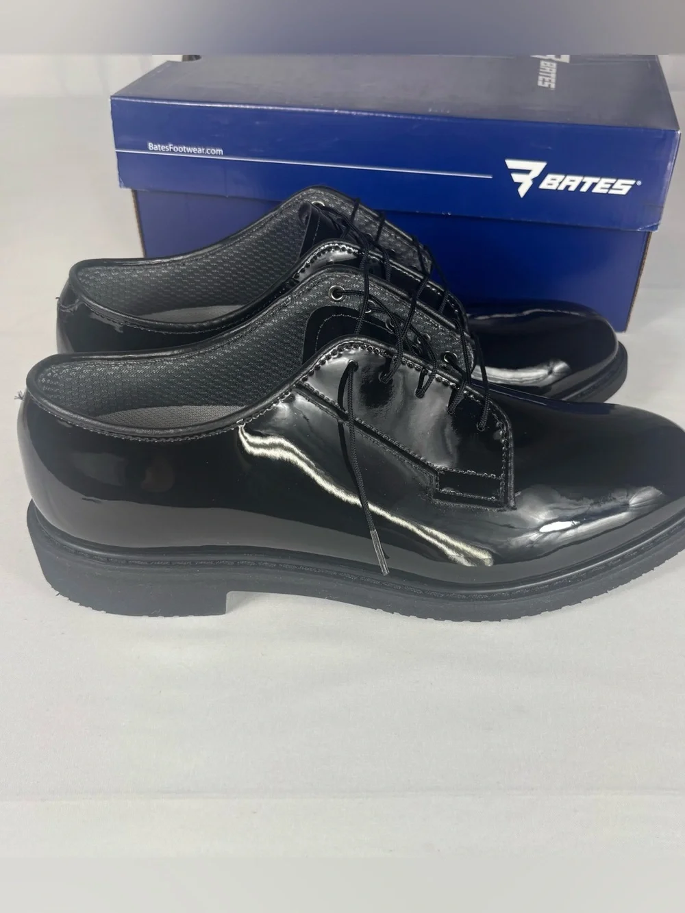 Bates Lites Men’s High Gloss Uniform Oxford Shoes 9D